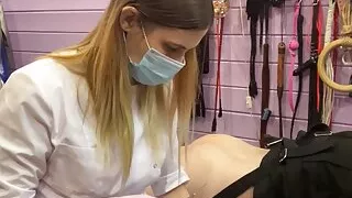 Medical fetish preparation for injections compilation
