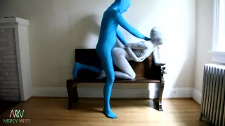 Zentai Duo (mr Blue Has A Hard-on)