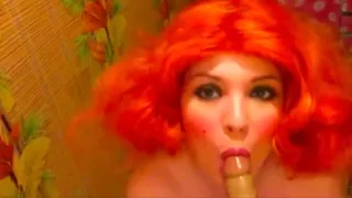 Sexy Stepmom Gives A Blowjob In The Kitchen