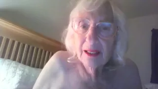 Blonde Granny Nurse Showering
