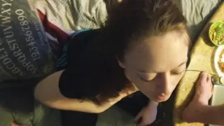 Kay Mari - Swallowing My Mans Huge Cock & Loving It!