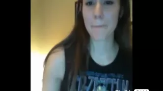 Shy Brunette 1st Time Masturbating On Cam