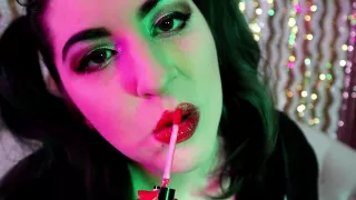 100 Layers Of Red Lipgloss Asmr Kisses