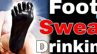 Femdom Latex Foot Worship Sweat Drinking Licking Slave FLR Sexy Feet Sweaty Workout BDSM Milf Stepmom
