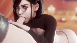 Cute Tifa Sucking Cock