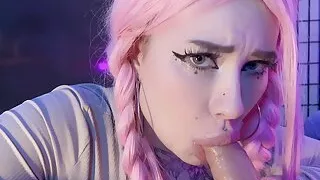 Slobbery Languid Dirty Blowjob and Gentle Plentiful Cum in Mouth