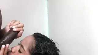 she does her best blowjob so her boyfriend doesn't leave her -amateur couple- nysdel