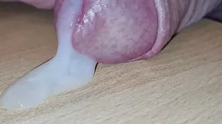 Cum Closeup part 3 on Table