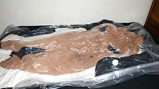 April 13 2023 - VacPacked with my purple hiviz vest PVC faceshield and smelly mechanics coveralls