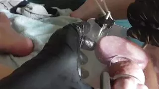 Ballcrushing and stretching my peehole