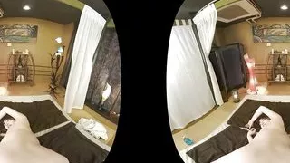 VR : A Beautiful Masseuse Invites you for Pleasure, Can't Stop the Erection but Bewildered! - Part.1