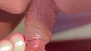 Pulling on my big ass clit