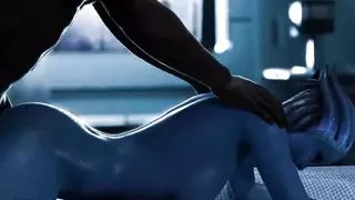 Mass Effect Liara T'soni Loves BBC In Her Tight Blue Pussy
