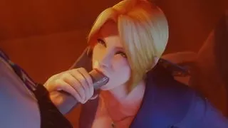 Gorgeous Cutie Sucking A Big Dick