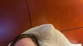 Dick Dawson hairy cub jerkoff with cock ring and nice cumshot in hotel and nipple play