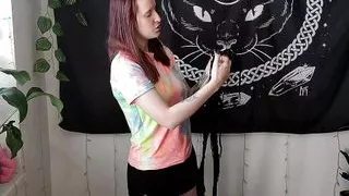 Try on haul - Sexy transperent bodysuit on a student with a large chest