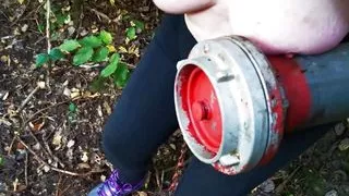 Press her tits on many abrasive thgings then slapping