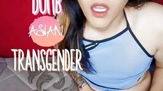Dumb Asian Transgender Masturbate After A Hard Day At Work