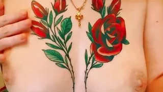 Boobs with tattoo