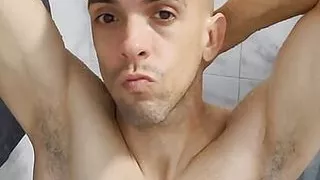 In the shower cleaning my ass!