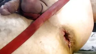 Fucking myself with Mr Hankeys Latin Lover