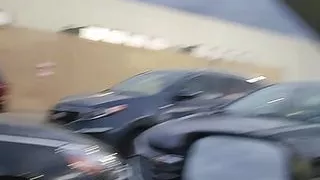 Parking lot jerk at work