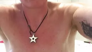 Sexy mature MILF wiggles her bum and bush in your face during a bath