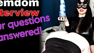Femdom Q&A Full Video Real Couple FLR Questions Answered BDSM Submissive Dominatrix Pegging Strapon Milf Stepmom