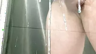 Cumming in the shower after days of edging, huge cumshot