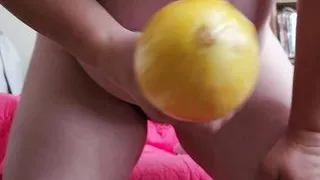 I fuck myself with a squash.