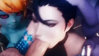 LOL Yordel Helping Slut Suck A Big Juicy Cock