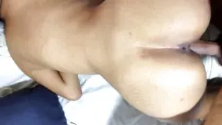 Cute girl fucking with her boyfriend and cum in pussy