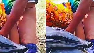 Bhabhi ko mayke le jate waqt jungle me hi dono ne khub chudai ke maje liye