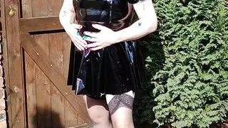 hot masked television  slut in pvc