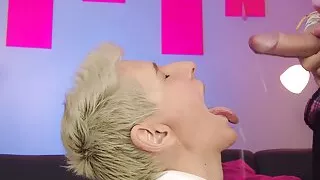 Balls licking, sniffing and epic facial