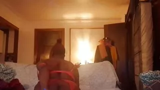 Kim bored watching porn