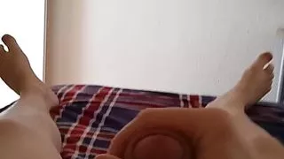 Horny 18 year old man jerks off his insatiable cock  #17