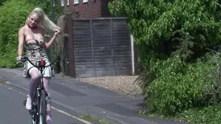 Horny Blonde Bicycler Gets Fucked By Mechanic