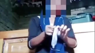 Girl fun with alone and happy moments