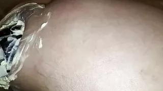 Eggplant fisting ahd orange in ass