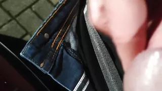 Big load shot on Porsche