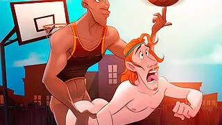 Astros do Basquete - Enterrando as bolas... Gays dotados metendo rola nas bundinhas virgens