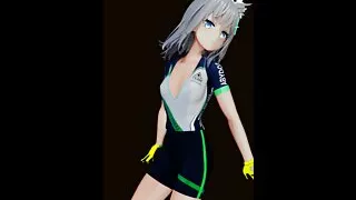 MMD-B Tall BluArc Time Moment bike-N - Emerald Suit Color Edit Smixix