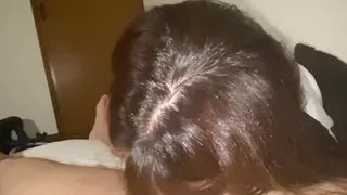 Couple having sex without showering after going for a night walk with her