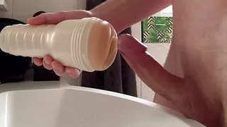 Wet Fleshlight Pussy Makes Me Moan And Cum