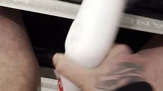 Nice wet orgasm on vibrator