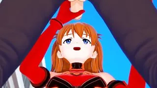 Asuka Handjob and Blowjob : Neon Genesis Evangelion Hentai Parody