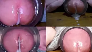4 CUMSHOTS in 25 Seconds - Closeups