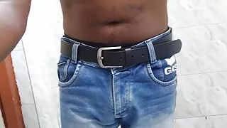 Public toilet handjob