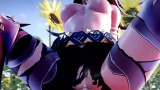 Dehya from Genshin Impact cowgirl